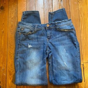 size 6, stretch, high waist